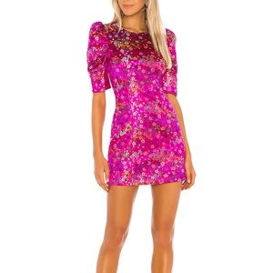 Camila Coelho Pink Floral Mini Dress
